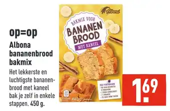 ALDI Albona bananenbrood 00 bakmix aanbieding