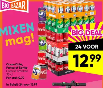 Big Bazar Coca-Cola, Fanta of Sprite aanbieding