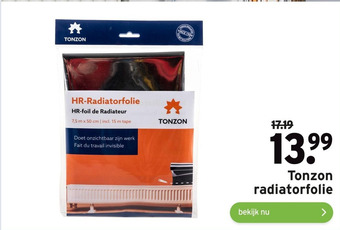 GAMMA Tonzon radiatorfolie aanbieding