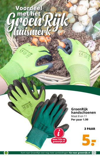 GroenRijk GroenRijk handschoenen aanbieding