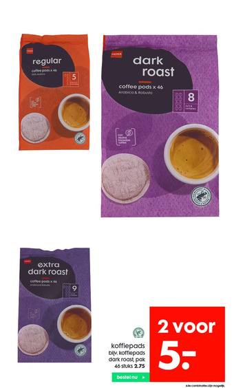 HEMA koffiepads aanbieding