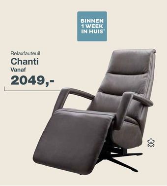 IN.HOUSE Relaxfauteuil Chanti aanbieding