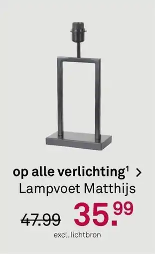 Karwei Lampvoet Matthijs aanbieding