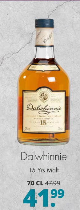 Mitra Dalwhinnie 15 Yrs Malt aanbieding