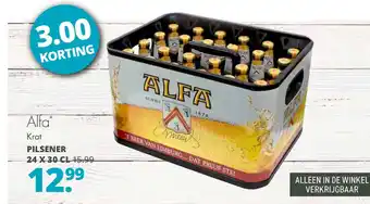 Mitra Alfa* Krat PILSENER aanbieding