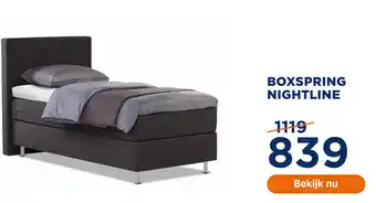 TotaalBED BOXSPRING NIGHTLINE aanbieding