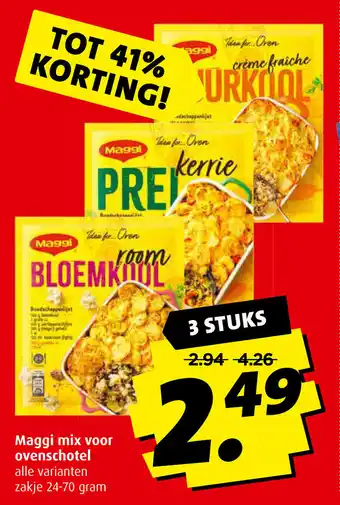 Boni Maggi mix voor ovenschotel 24-70g aanbieding