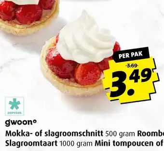 Boni Slagroomtaart 1000g aanbieding