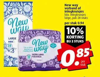 Boni New way verband of inlegkruisjes aanbieding