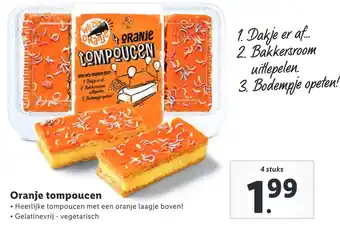 Lidl Oranje tompoucen aanbieding