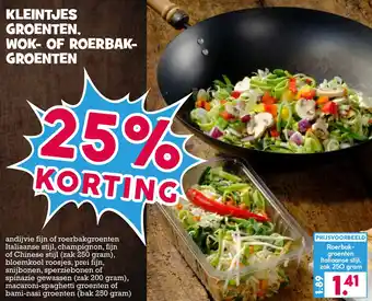 Boon`s Markt KLEINTJES GROENTEN, WOK- OF ROERBAK GROENTEN aanbieding