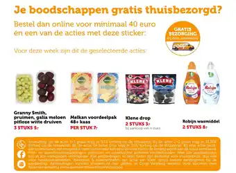 Coop Je boodschappen gratis thuisbezorgd? aanbieding