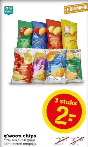 Coop g'woon chips aanbieding