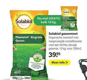 Boerenbond Solabiol Gazonmest aanbieding