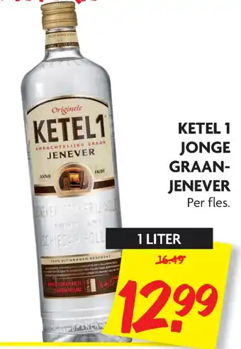 Dekamarkt Ketel 1 jonge graan- jenever aanbieding