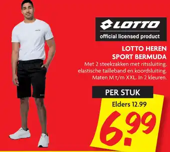 Dekamarkt Lotto heren sport bermuda aanbieding