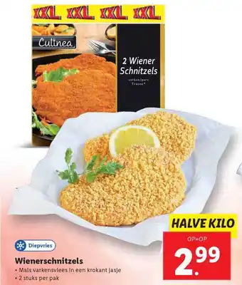 Lidl Culinea Wienerschnitzels aanbieding