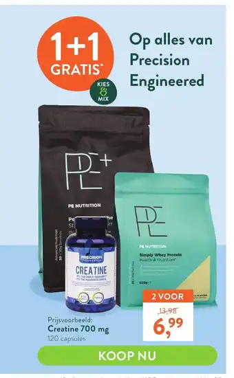 Holland & Barrett Op alles van Precision Engineered Creatine 700 mg 120 capsules aanbieding