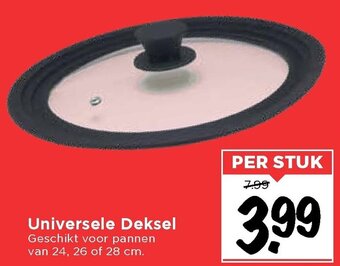 Vomar Voordeelmarkt Universele Deksel aanbieding