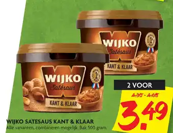 Dekamarkt Wijko satesaus kant & klaar aanbieding