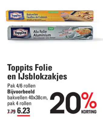 Sligro Toppits Folie en IJsblokzakjes 4/6 rollen aanbieding