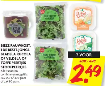 Dekamarkt Bieze rauwkost, 1 de beste jonge bladsla aanbieding