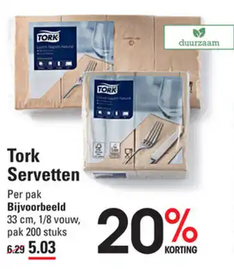 Sligro Tork Servetten 200st aanbieding