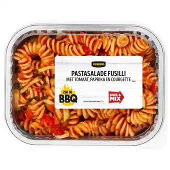 Jumbo Jumbo Pastasalade Fusilli met Paprika, Tomaat en Olijven 350g aanbieding