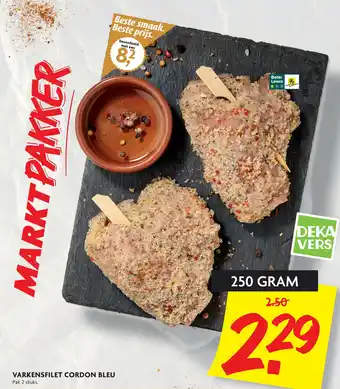 Dekamarkt Varkensfilet cordon bleu aanbieding