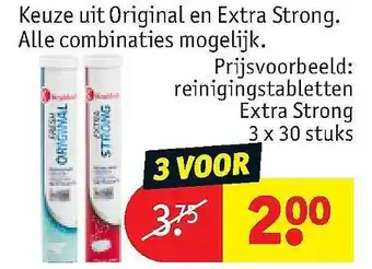 Kruidvat Kruidvat Reinigingstabletten Extra Strong aanbieding