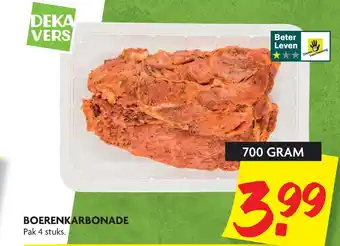 Dekamarkt Boerenkarbonade aanbieding