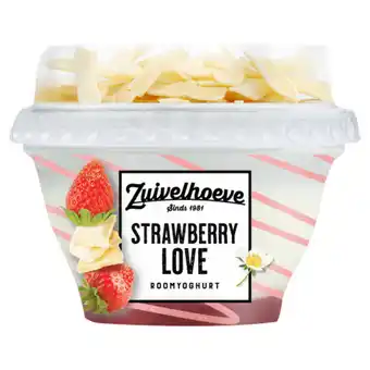 PLUS Zuivelhoeve Roomyoghurt strawberry love aanbieding