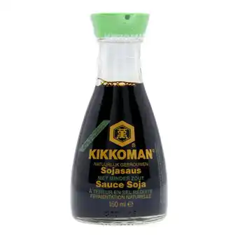 PLUS Kikkoman Sojasaus met minder zout aanbieding