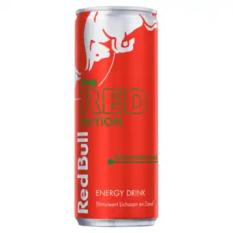 PLUS Redbull Energydrink watermelon edition aanbieding