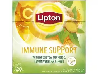 Hoogvliet Lipton Groene thee immune support 6 x 20 stuks aanbieding