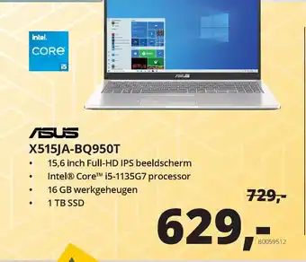 Paradigit Asus X515JA-BQ950T aanbieding