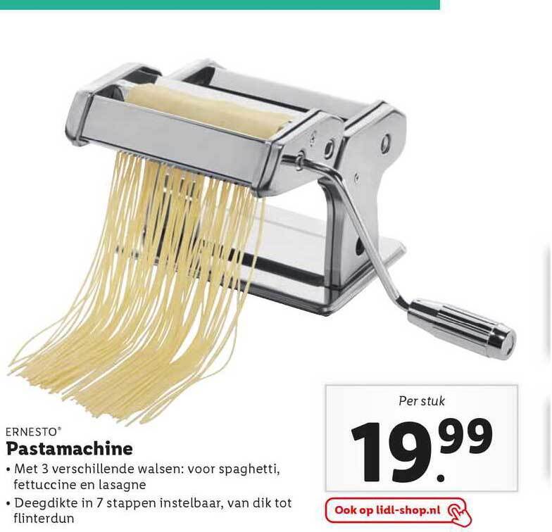 Ernesto Pastamachine aanbieding bij Lidl