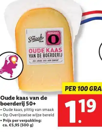 Lidl Oude Kaas Van De Boerderij 50+ aanbieding