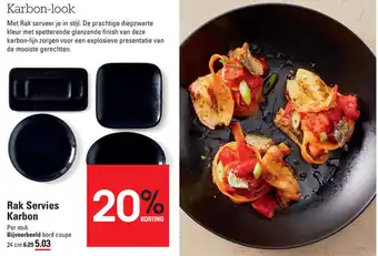 Sligro Rak Servies Karbon aanbieding