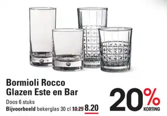 Sligro Bormioli Rocco Glazen Este en Bar 6st aanbieding