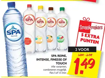 Dekamarkt Spa reine, intense, finesse of touch aanbieding