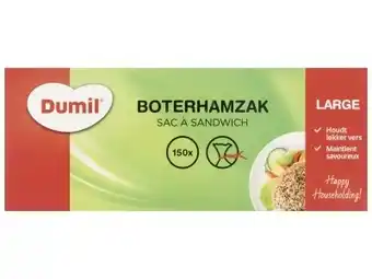 Hoogvliet Dumil Boterhamzak xl aanbieding