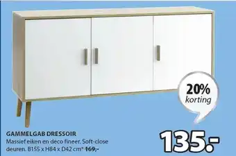 Jysk Gammelgab Dressoir aanbieding