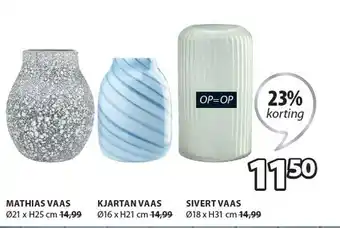 Jysk Diverse vazen aanbieding