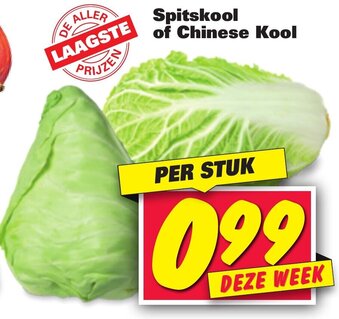 Nettorama Spitskool of Chinese Kool aanbieding