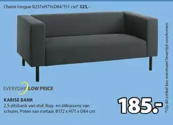 Jysk Everyday Low Price Karise Bank aanbieding