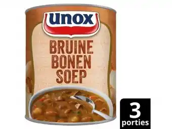 Hoogvliet Unox Soep in blik stevige bruine bonensoep aanbieding