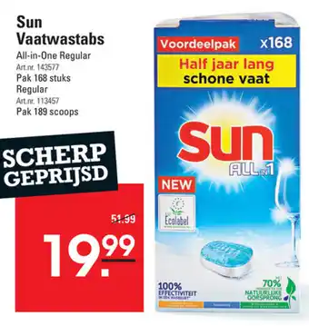 Sligro Sun vaatwastabs aanbieding