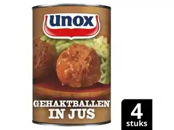 Hoogvliet Unox Gehaktballen in jus aanbieding