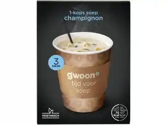 Hoogvliet G'woon 1-kopssoep champignon aanbieding